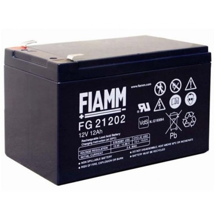 FIAMM FG21202 (FG 21202) АКБ 12V 12Ah, 12В 12 Ач опис, відгуки, характеристики