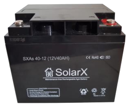 SolarX SXAs40-12 12V 40Ah, 12В 40Ач АКБ