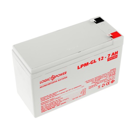 LogicPower LPM-GL12-7,0AH (LP-GL 12 v 7 AH) 12V 7Ah, 12В 7Ач АКБ
