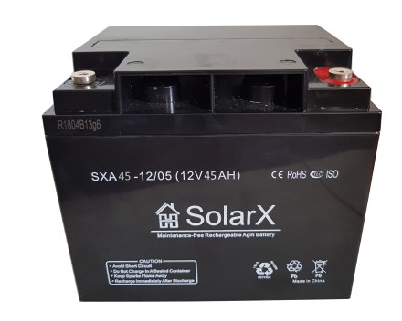 SolarX SXA45-12 12V 45Ah, 12В 45Ач АКБ опис, відгуки, характеристики