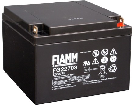 FIAMM FG22703 (FG 22703) АКБ 12V 27Ah, 12В 27 Ач опис, відгуки, характеристики