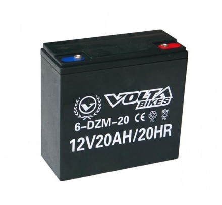 Велосипедный тяговый аккумулятор VOLTA 6-DZM-20 12V 20Ah описание, отзывы, характеристики
