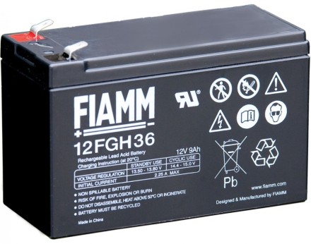 FIAMM 12FGH36 (12 FGH 36) АКБ 12V 9,0Ah, 12В 9 Ач опис, відгуки, характеристики
