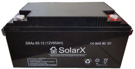 SolarX SXAs65-12 12V 65Ah, 12В 65Ач АКБ