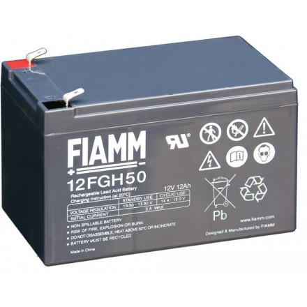 FIAMM 12FGH50 (12 FGH 50) АКБ 12V 12Ah, 12В 12 Ач опис, відгуки, характеристики