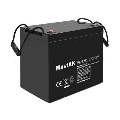 MastAK MA12-60 12V 60Ah, 12В 60Ач АКБ