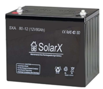 SolarX SXA80-12 12V 80Ah, 12В 80Ач АКБ опис, відгуки, характеристики