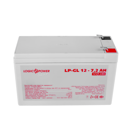 LogicPower LP-GL 12 - 7,2 AH (LP-GL 12 - 7,2 AH) 12V7.2Ah, 12В 7.2Ач АКБ