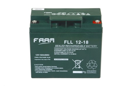 FAAM FLL 12-18 (FLL12-18) АКБ 12v 18ah 12в 18Аг опис, відгуки, характеристики