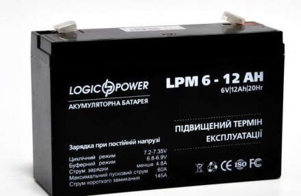 6V 12Ah, 6V12Ah LogicPower LPM 6-12ah описание, отзывы, характеристики