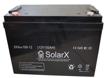 SolarX SXAm100-12 12V 100Ah, 12В 100Ач АКБ опис, відгуки, характеристики