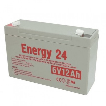 Energy 24 6V12AH АКБ 6v-12ah 6в 12Ач опис, відгуки, характеристики
