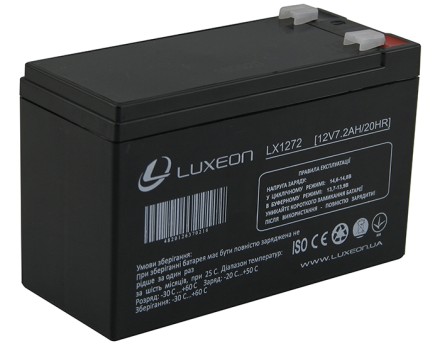 LUXEON LX1272 АКБ 12v-7.2ah 12в 7.2Ач опис, відгуки, характеристики