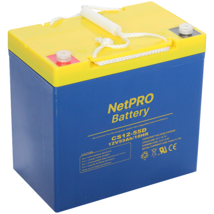 NetPRO CS 12-55D (CS12-55D) АКБ 12v 55ah 12в 55Аг опис, відгуки, характеристики