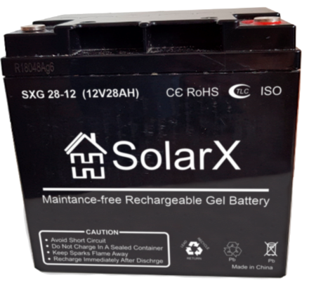 SolarX SXG28-12 12V 28Ah, 12В 28Ач АКБ опис, відгуки, характеристики