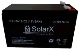 SolarX SXG9-12 12V 9Ah, 12В 9Ач АКБ
