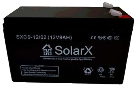 SolarX SXG9-12 12V 9Ah, 12В 9Ач АКБ опис, відгуки, характеристики