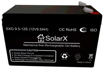 SolarX SXG9.5-12S 12V 9.5Ah, 12В 9.5Ач АКБ опис, відгуки, характеристики