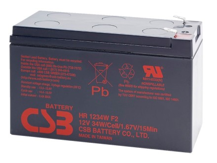 CSB HR 1234W F2 12v 9Ah CSB Battery HR1234W