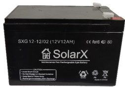 SolarX SXG12-12 12V 12Ah, 12В 12Ач АКБ