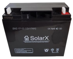 SolarX SXG17-12 12V 17Ah, 12В 17Ач АКБ