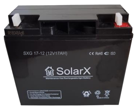 SolarX SXG17-12 12V 17Ah, 12В 17Ач АКБ описание, отзывы, характеристики