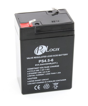 PrologiX PS4.5-6 АКБ 6V 4.5Ah, 6В 4.5 Ач опис, відгуки, характеристики