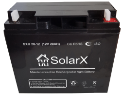 SolarX SXG20-12 12V 20Ah, 12В 20Ач АКБ