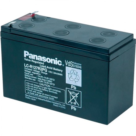 Panasonic LC-R127R2PG АКБ 12v-7ah 12в 7Ач опис, відгуки, характеристики