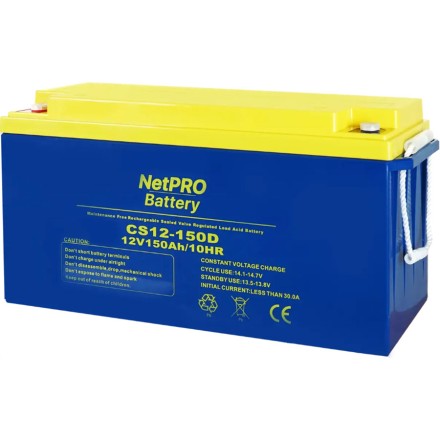 NetPRO CS 12-150D (CS12-150D) АКБ 12v 150ah 12в 150Ач описание, отзывы, характеристики