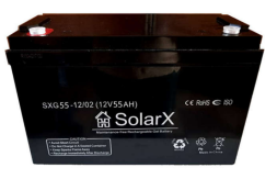 SolarX SXG55-12 12V 55Ah, 12В 55Ач АКБ