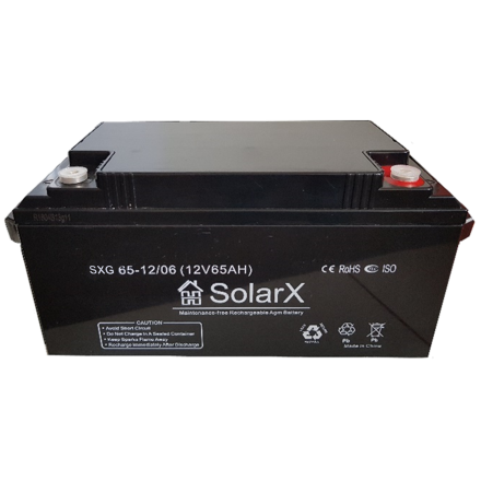 SolarX SXG65-12 12V 65Ah, 12В 65Ач АКБ опис, відгуки, характеристики