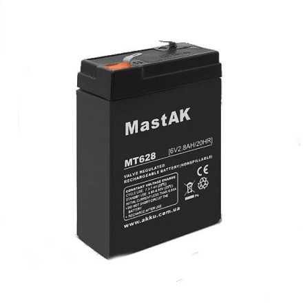 MastAK MT628 6V 2.8Ah, 6В 2.8Ач АКБ опис, відгуки, характеристики