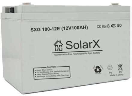 SolarX SXG100-12E 12V 100Ah, 12В 100Ач АКБ