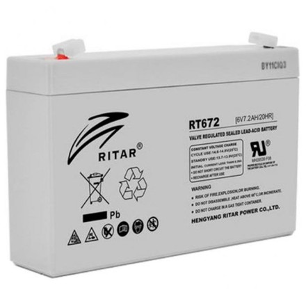 RITAR RT672 6V 7,2Ah АКБ опис, відгуки, характеристики