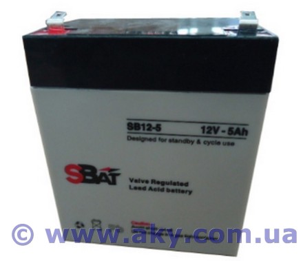 12V5Ah Battery SB 12-5 Акумулятор опис, відгуки, характеристики