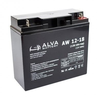 ALVA AW12-18 АКБ 12v18ah 12в 18ач опис, відгуки, характеристики