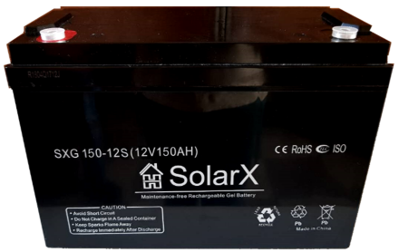 SolarX SXG150-12S 12V 150Ah, 12В 150Ач АКБ опис, відгуки, характеристики