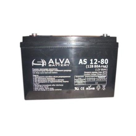 ALVA AS12-80 АКБ 12v80ah 12в 80ач опис, відгуки, характеристики