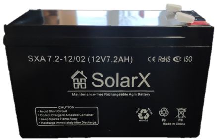 SolarX SXA7.2-12 12V 7.2Ah, 12В 7.2Ач АКБ