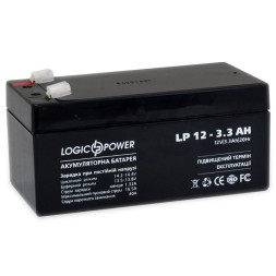 LogicPower LP 12 - 3.3 AH AGM (LP12-3,3AH) 12V 3.3Ah, 12В 3,3Ач АКБ