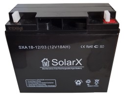 SolarX SXA18-12 12V 18Ah, 12В 18Ач АКБ