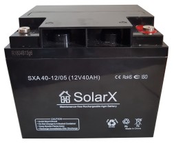 SolarX SXA40-12 12V 40Ah, 12В 40Ач АКБ