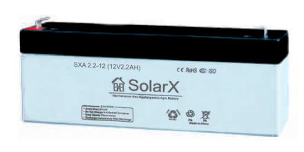 SolarX SXA2.2-12 12V 2.2Ah, 12В 2.2Ач АКБ опис, відгуки, характеристики