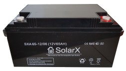 SolarX SXA65-12 12V 65Ah, 12В 65Ач АКБ