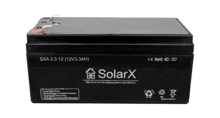 SolarX SXA3.3-12 12V 3.3Ah, 12В 3.3Ач АКБ