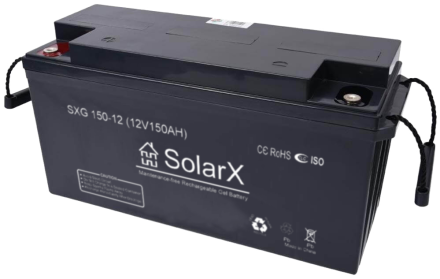 SolarX SXG150-12 12V 150Ah, 12В 150Ач АКБ
