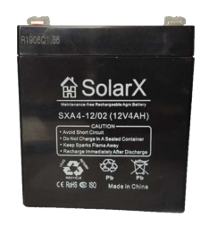 SolarX SXA4-12 12V 4Ah, 12В 4Ач АКБ