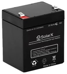 SolarX SXAm4-12 12V 4Ah, 12В 4Ач АКБ