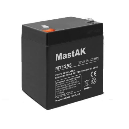 MastAK MT1255 12V 5.5Ah, 12В 5.5 Ач АКБ опис, відгуки, характеристики